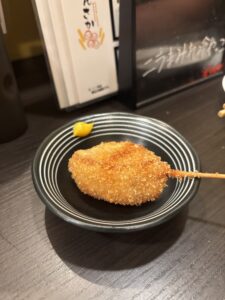 次の日に食べた串カツ